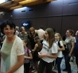 Fetele lotului de gimnastică ritmică au asistat la concertul de deschidere a stagiunii Filarmonicii din Ploiești