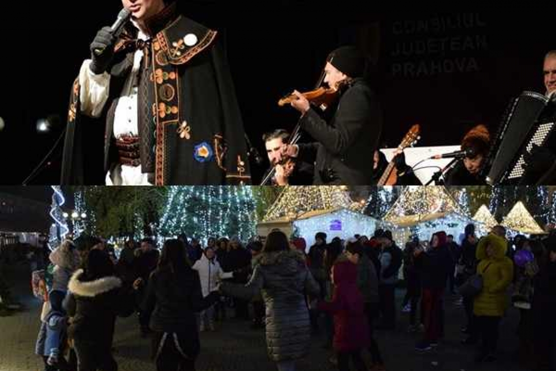 Orchestra populară a Filarmonicii din Ploiești a dat tonul petrecerii la Târgul de Crăciun