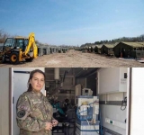 Avem primele imagini cu spitalul mobil construit de armată la Institutul de Geriatrie ”Ana Aslan”!