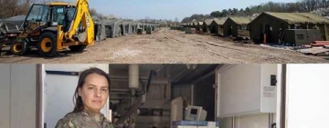 Avem primele imagini cu spitalul mobil construit de armată la Institutul de Geriatrie ”Ana Aslan”!