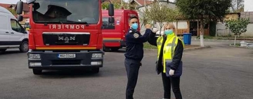 Ecomaster Servicii Ecologice a donat măști și substanțe dezinfectante salvatorilor de la ISU Prahova