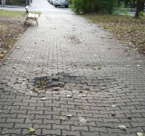 Bulevardul Independenței se scufundă încet dar sigur