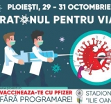La Ploiești se face din nou maratonul vaccinării pe stadionul Ilie Oană